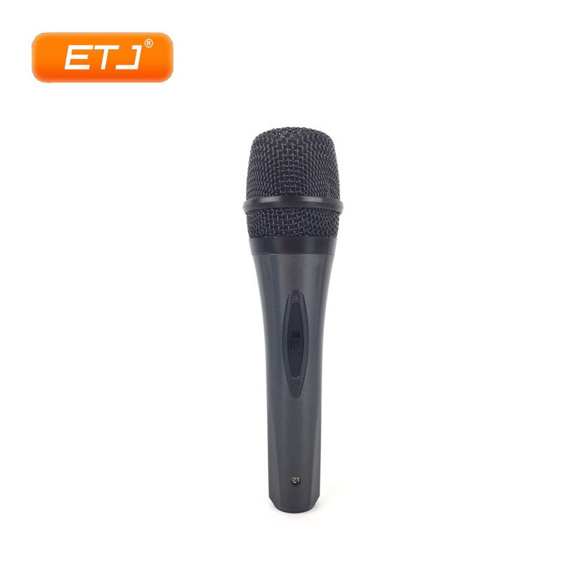 Dynamic KTV Microphone Uni-directional Vocal Wired Handheld Karaoke Microphone Plastic Body Lightweight Easy To Carry