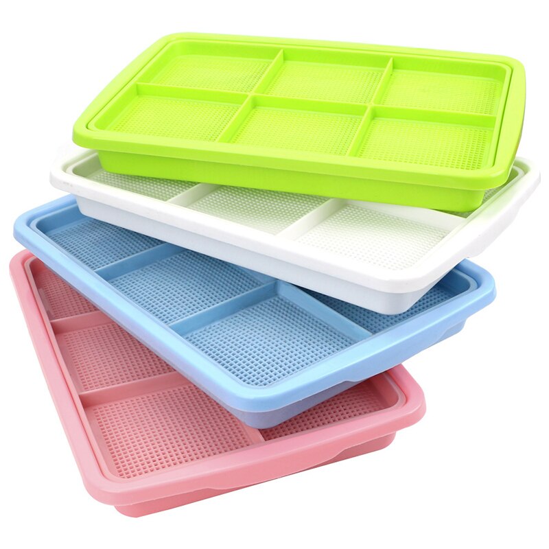 1pc Double Layer Planting Dishes Plate Bean Sprouts Seedling Tray Growing Wheat Seedlings Nursery Pots Plant Tool