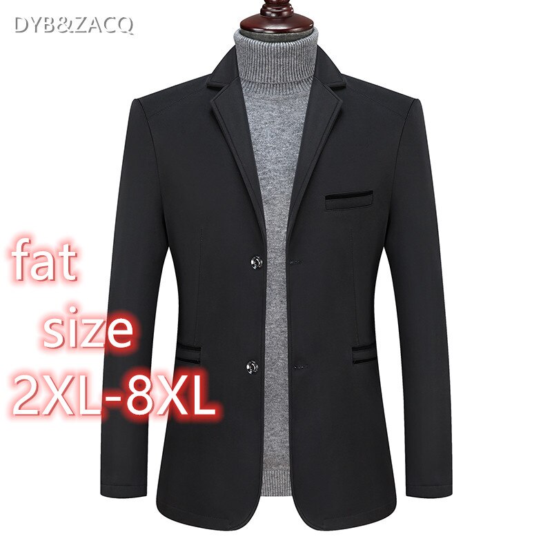 Men Business Casual Suit Jacket Jacket Occupation Work Decorating The Body Suit Then West Waistcoat Male Big Yards Coat: 8XL