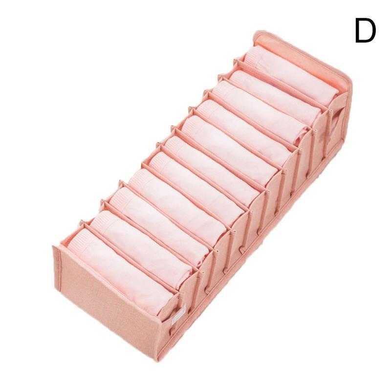Boîte De Rangement Lingerie Chaussettes Soutien-Gorge Sous-Vêtements Pliable Diviseur Tiroir Placard Organisateur Ménage Vêtements Boîte De Rangement: Rouge