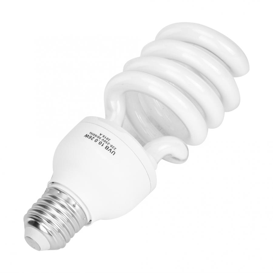 Belysning  e27 26w öken reptil terrarium glödlampa uvb kalcium ultraviolett lampa 220-250v 10.0 värmelampa