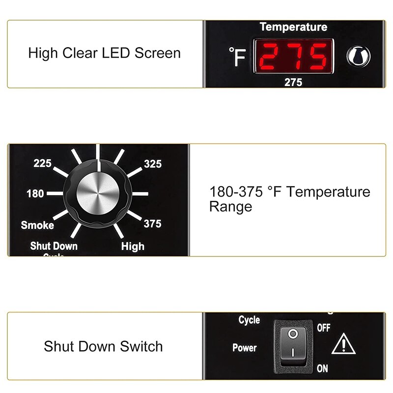 Digital Thermostat Controller Kit for Traeger Wood Pellet Grills with RTD Temperature Probe Sensor and Rod Ignitor