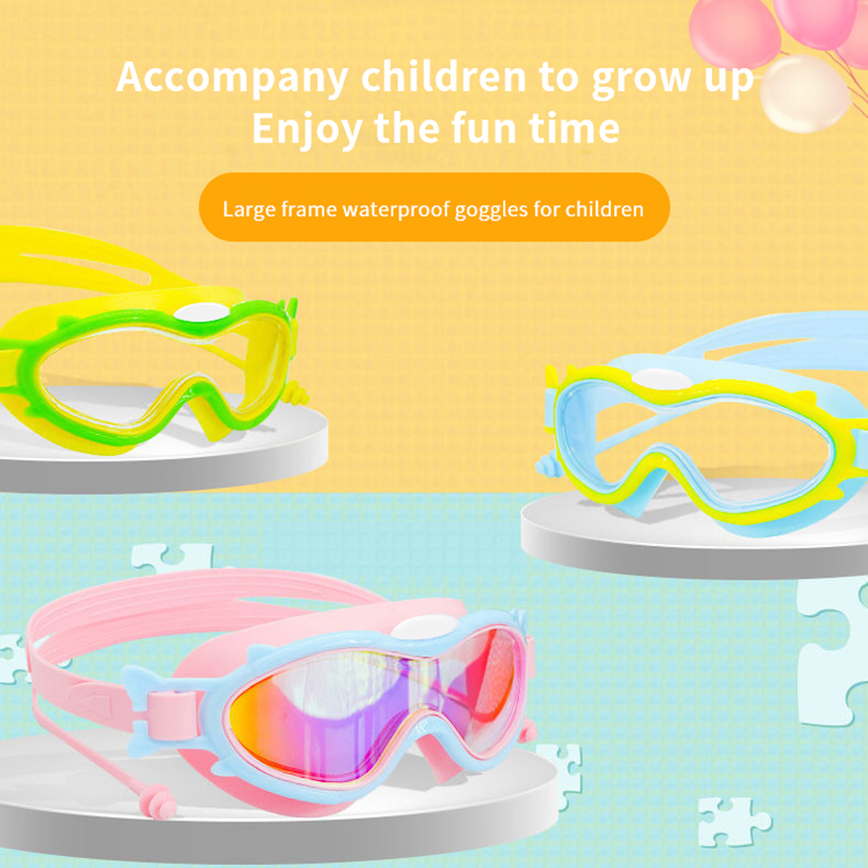 Kinderen Zwemmen Bril Professionele Zwembril Zwemmen Bril Anti-Fog Uv Bescherming Jongens/Meisje Waterdichte Siliconen Brillen