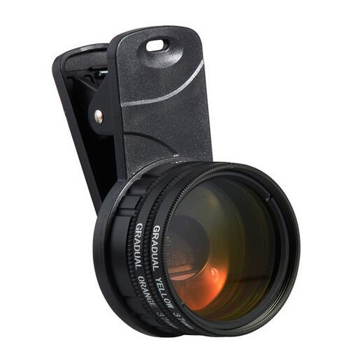 Aquarium mobiele telefoon camera spiegel zee zee 3 cilinder cilinder lens filter met macro lens spiegel spiegel koraal zee god