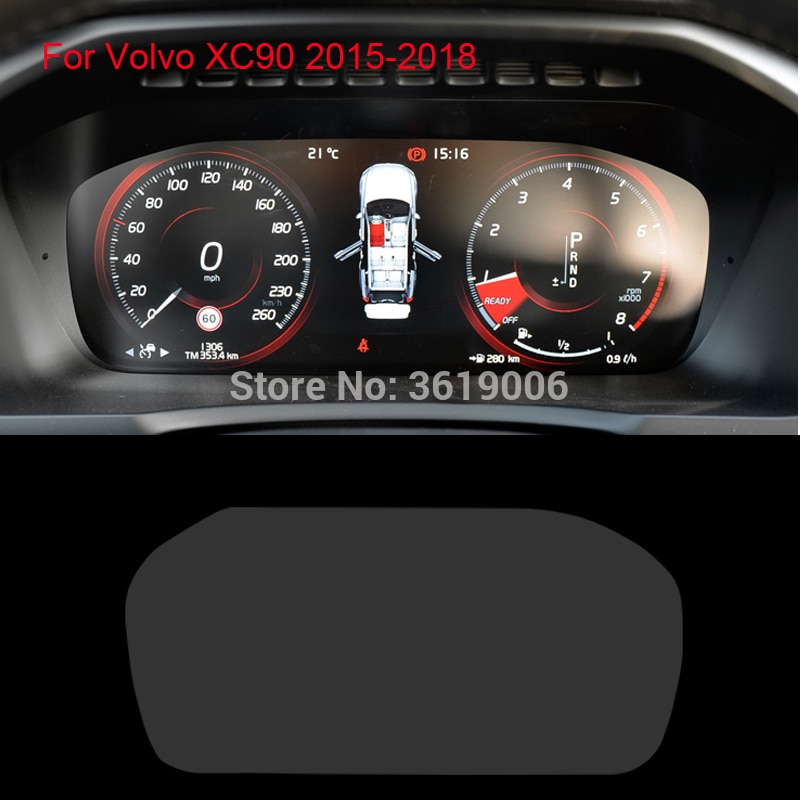 Tommia para volvo xc90 2015-20screen protetor hd 4 h painel de proteção filme anti-arranhões etiqueta do carro