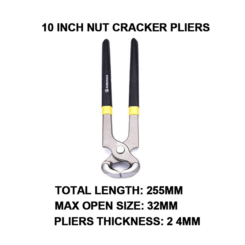 Nail Puller Pliers Pincers Nut Cracker Cutting Incision Steel Wire Hand Tools Crimping Tower Pincer 6" 8" 10" Claw Carpenters: Pincers 10 Inch
