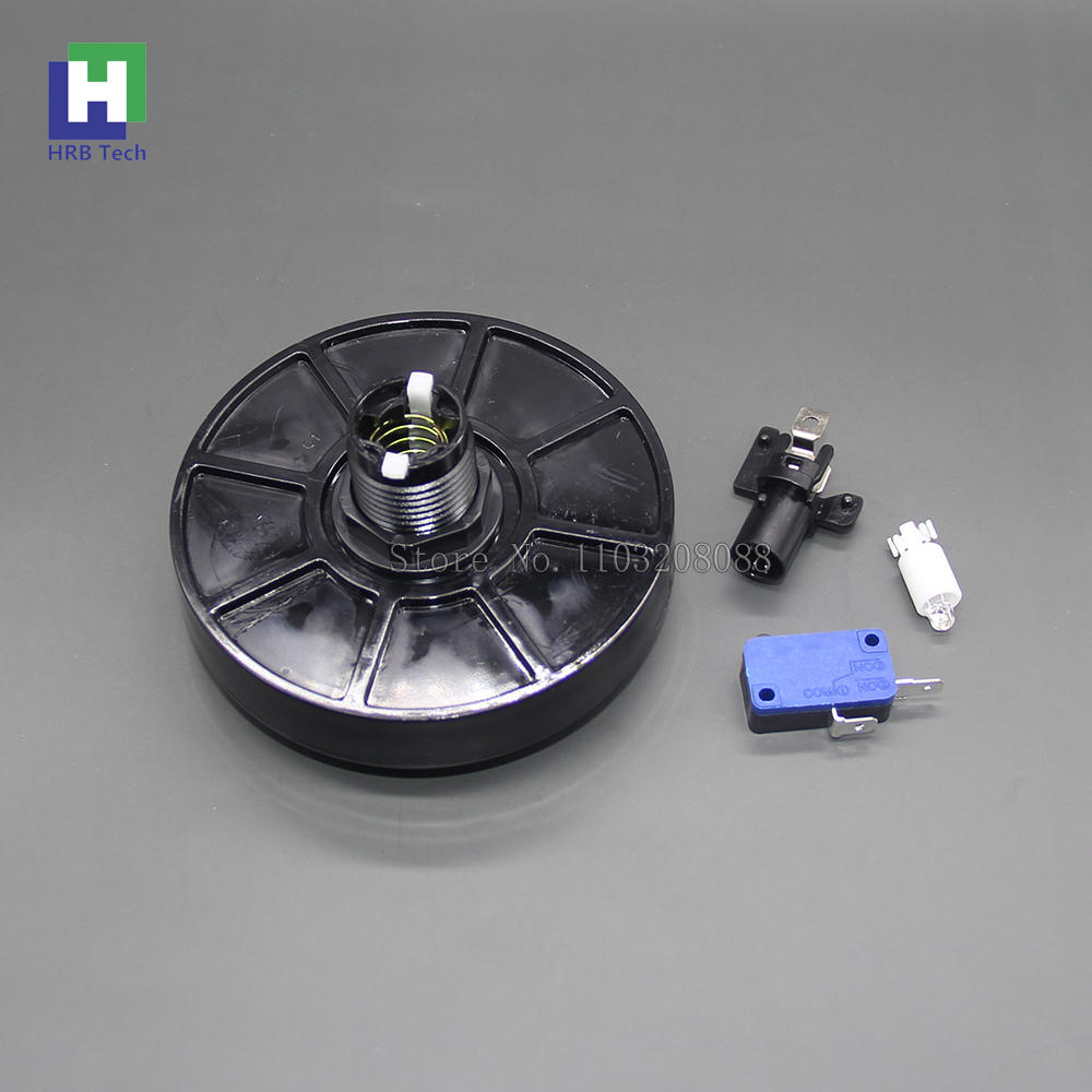 100mm große runde Druckknopf-LED mit Mikrosc Halfter für DIY-Arkade-Spiel automaten teile 5/12v groß Antwortgeber eben Schlüssel beleuchtet