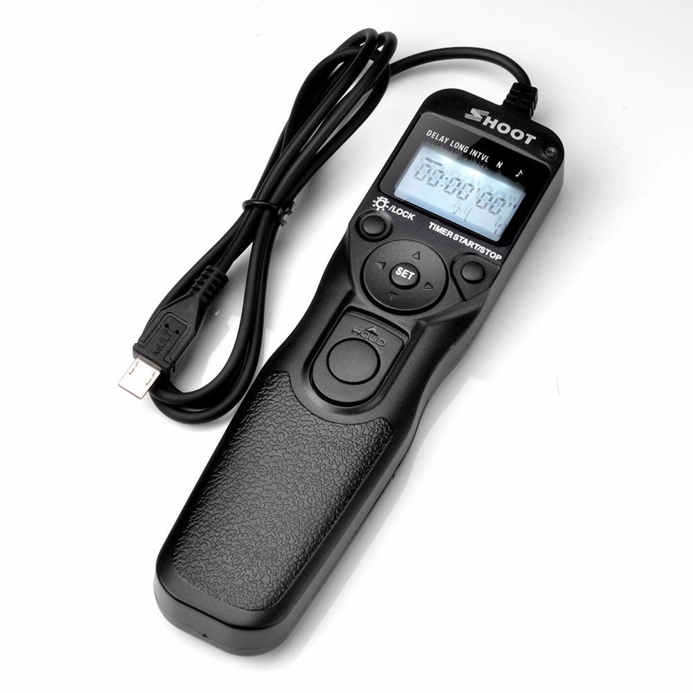 SCHIETEN RM-VPR1 Selfie LCD Timer Afstandsbediening Ontspanknop Kabel Voor Sony Alpha A7 A7R A5000 A6000 A58 A7R II A7II NEX-3N