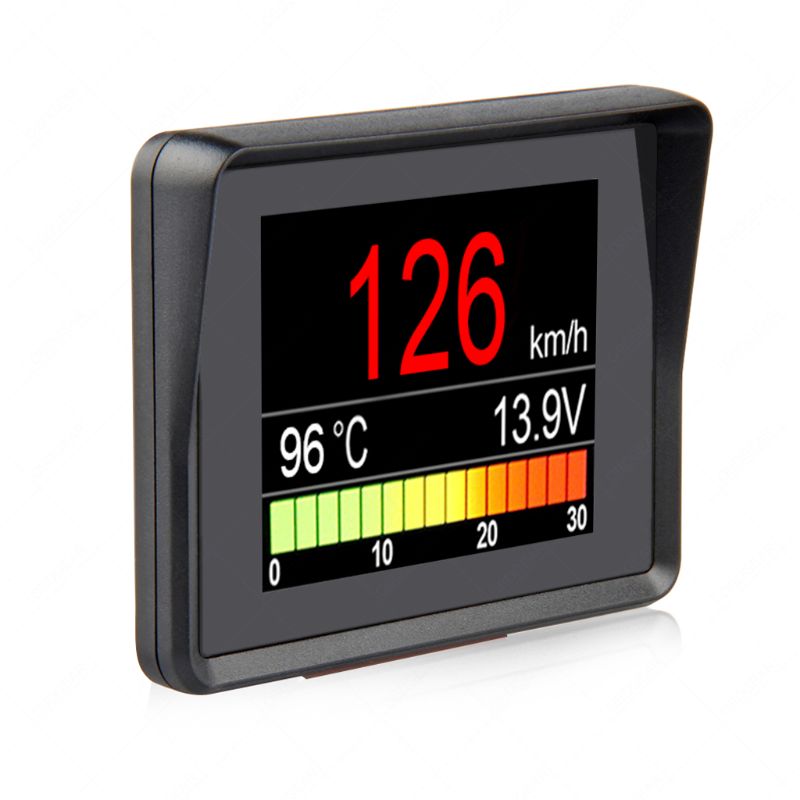Medidor Digital inteligente Universal para coche, sistema OBD II, indicador de temperatura de combustible