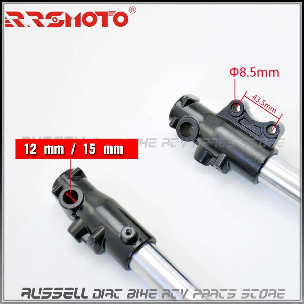 735mm Amortisseur Avant À L&#39;envers Fourche Suspension Hydraulique Pour Moto Dirt Pit Bike Motocross Hors route 12mm