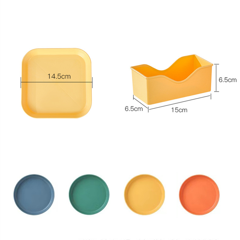 Wheat Straw Plate Eco-Friendly Multifunction Plate Unbreakable Cake Snacks Plate Dining Table Garbage Tray Spit Bone Dish