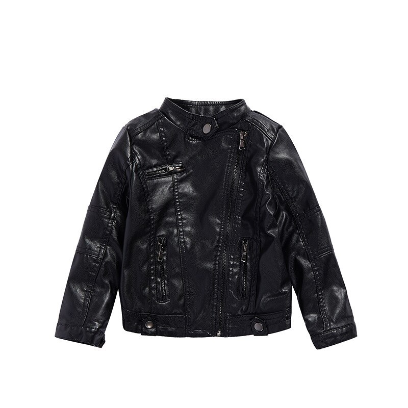 Blouson en cuir PU pour fille, printemps automne hiver 2022, vêtements pour enfants de 10-12 ans: Spring and Autumn / 12