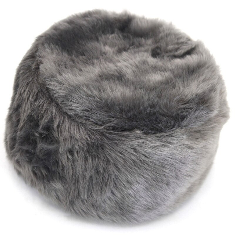 Gorros rusos gruesos y esponjosos para mujer, gorros de piel sintética, gorros de esquí, aviador, orejeras, gorro , gorros de invierno
