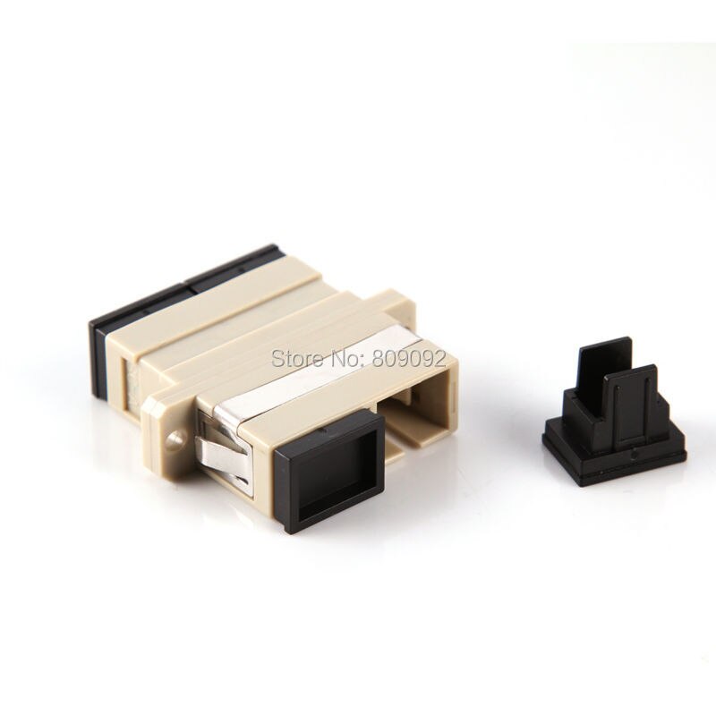 10pcs SC-SC Duplex 10 Gigabit Fiber Optic Adapter Optical Connector Coupler