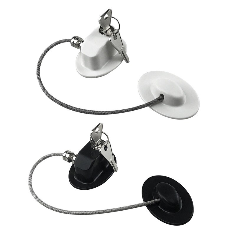 Security Refrigerator Door Lock with 2 Keys Fridge Freezer Child Proof Safety Lock Drawer Door Cabinet Toilet Lock