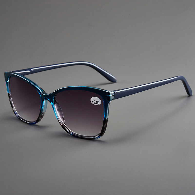 Oversized Reading Sunglasses For Women Men Presbyopia Farsighted Eyeglasses With +1.0 1.5 2.0 2.5 3.0 4: WHITE / +150