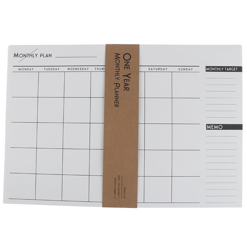 Planner Months Diary Notebook Personal Agenda Planner Organizer Business Office Stationer Calendar Monthly