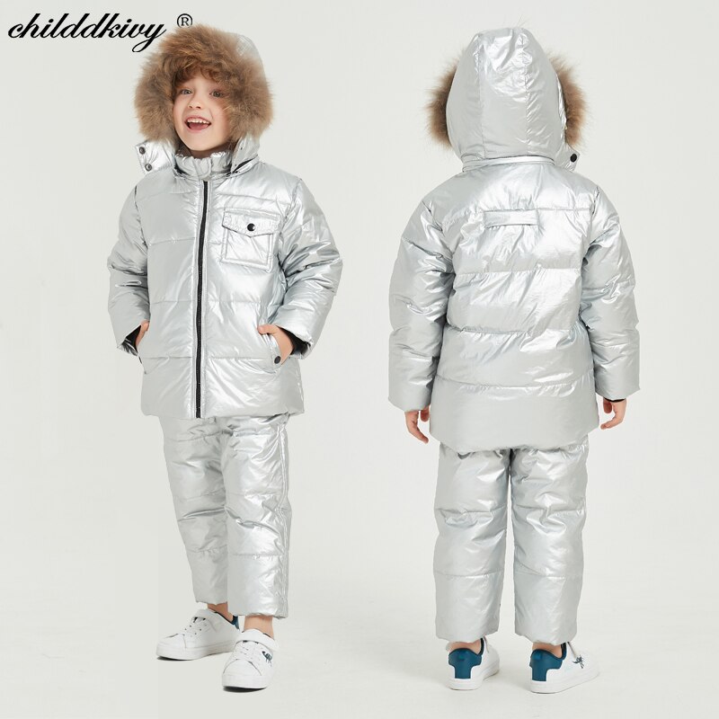 1-5Years Winter Jumpsuit Voor Kinderen Baby Jongen Meisje Kleding Set Kinderen Parka Jas Baby Snowsuit Jas Voor Meisjes Kinderen Kleding