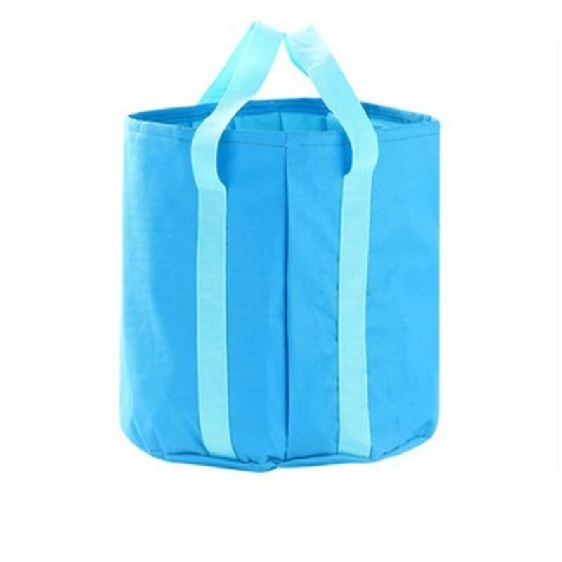 Portable Surfing Bag Outdoor Travel Folding Bucket Camping Washbasin Basin Bucket Bowl Washing Bag Water Bucket Bag 25L: Sky Blue