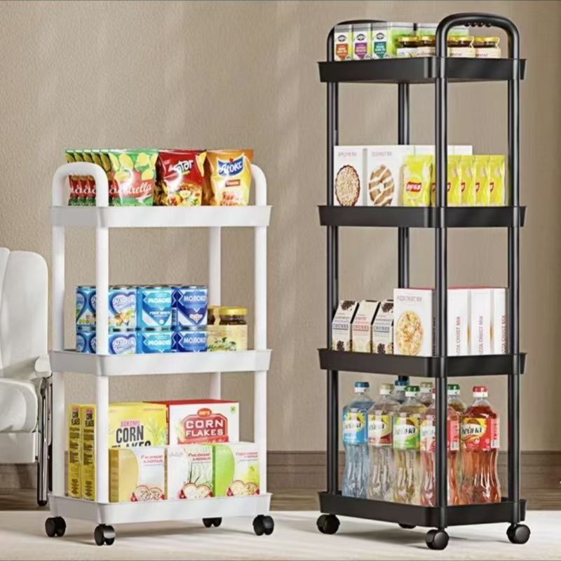 Trolley Rack Kitchen Floor Bedroom Multi-Layer Baby Snacks Mobile Bathroom Bathroom Storage Storage Rack