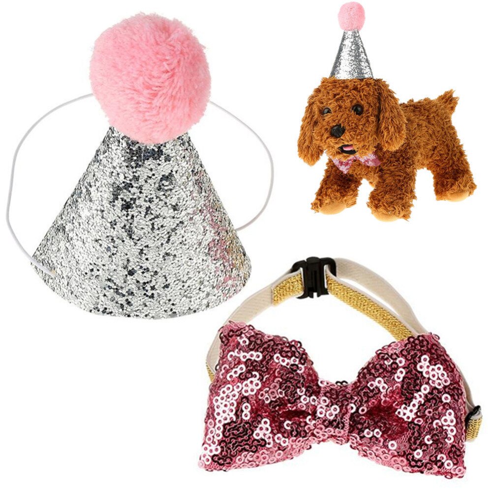 Leuke Kat Hond Verjaardag Party Strik Party Kostuum Hoed Strik Kostuum Hond Accessoire