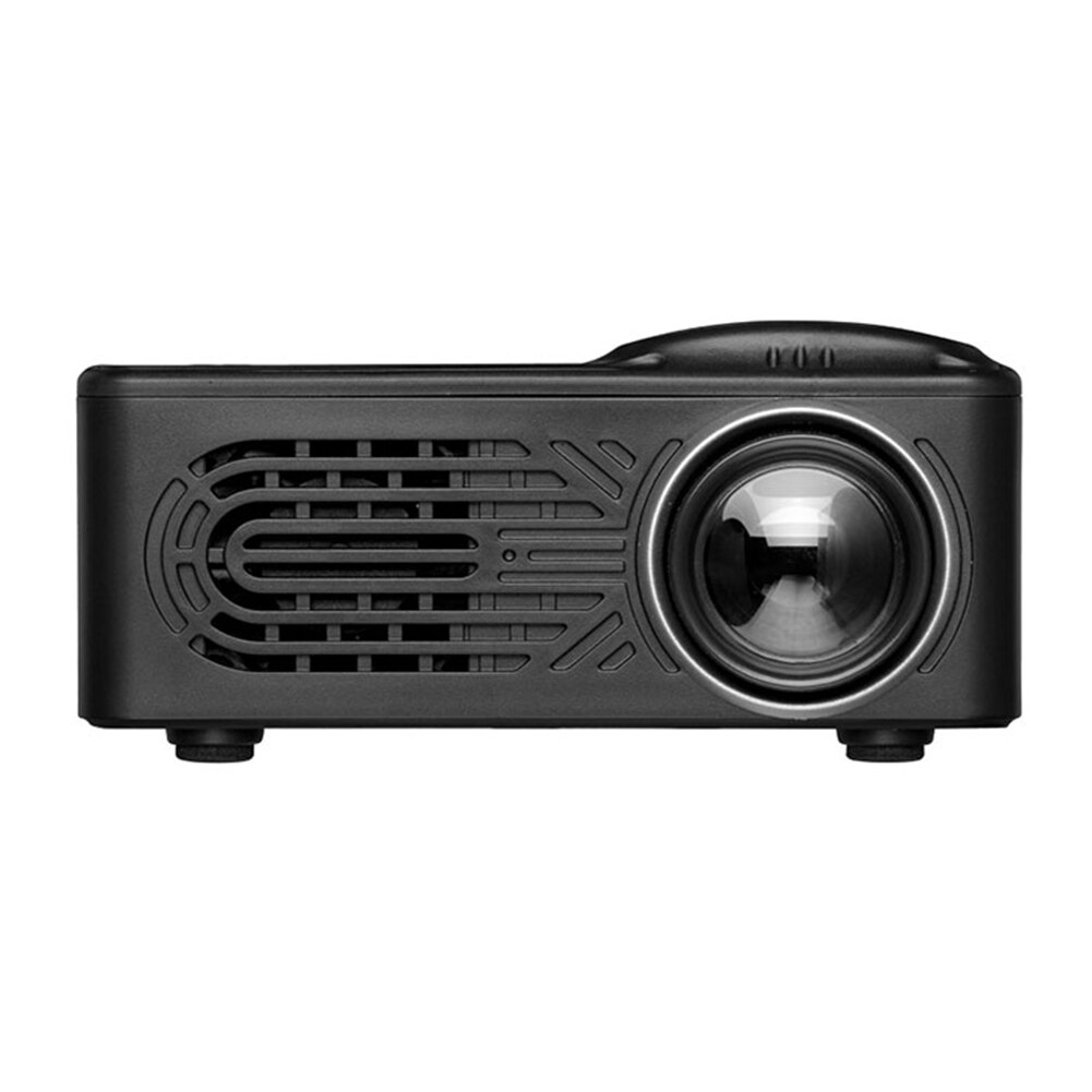 814 Mini Projector 1080P Full HD LED Projector USB HDMI Beamer UK Plug LED Video Movie Party Mini Proyector Portable Home Theate: Black