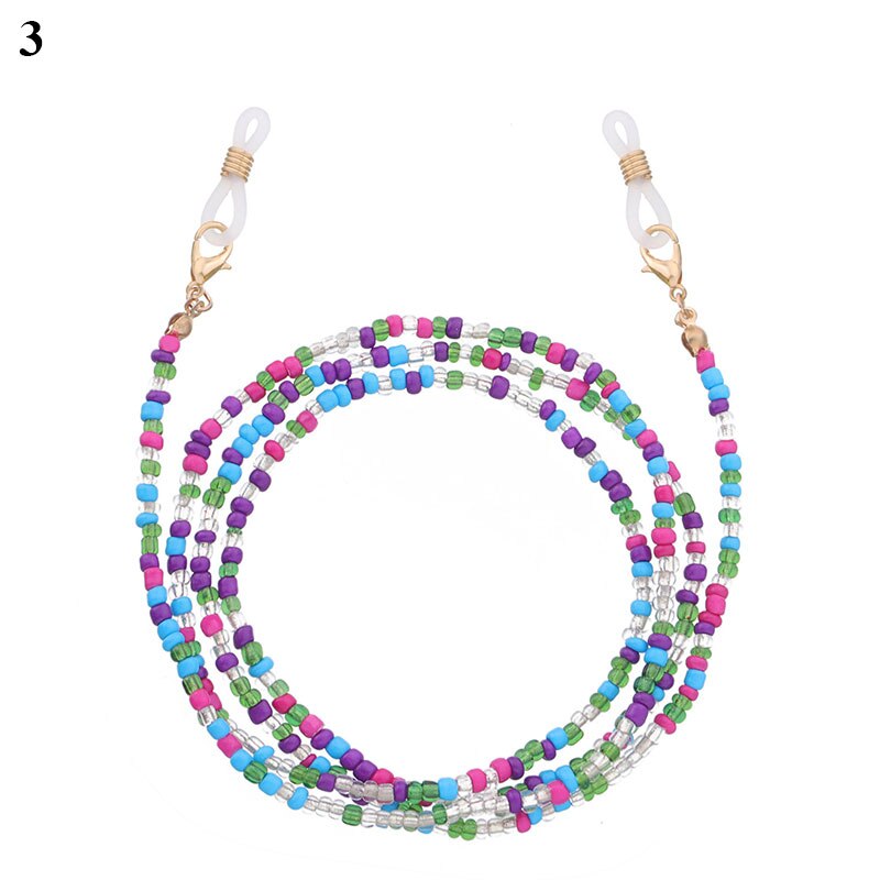 Neue Boho Maske Gurt Perlen Gläser Ketten Frauen Gesicht Maske Schlüsselband Anti Rutsch frauen Nacken Kette Für Brillen Kordon de anteojos: b3
