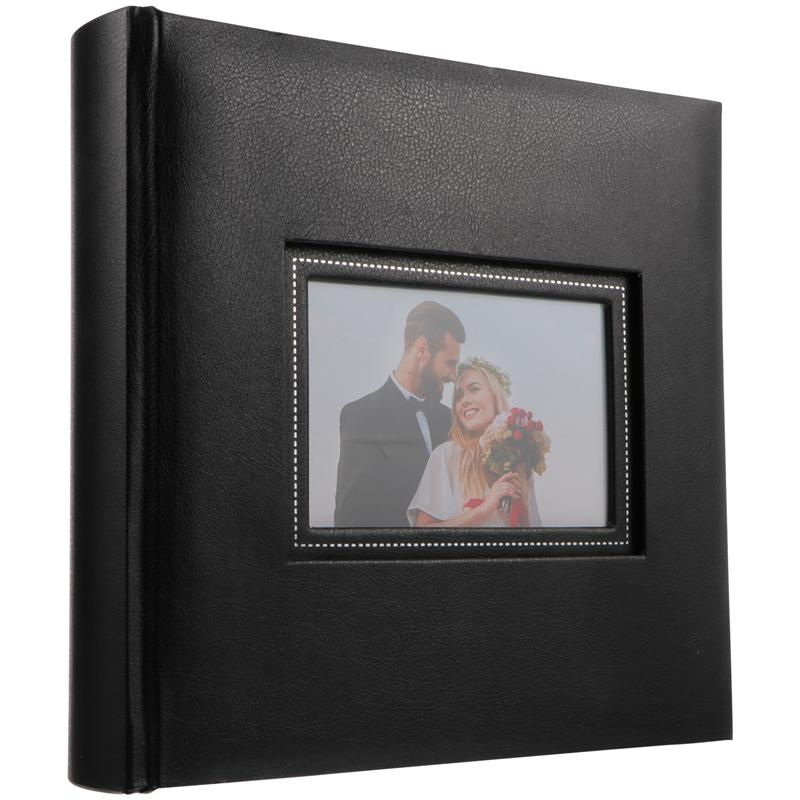 Exquisite Photo Album 200 Pockets Photos Album Beautiful Picture Albums: Black