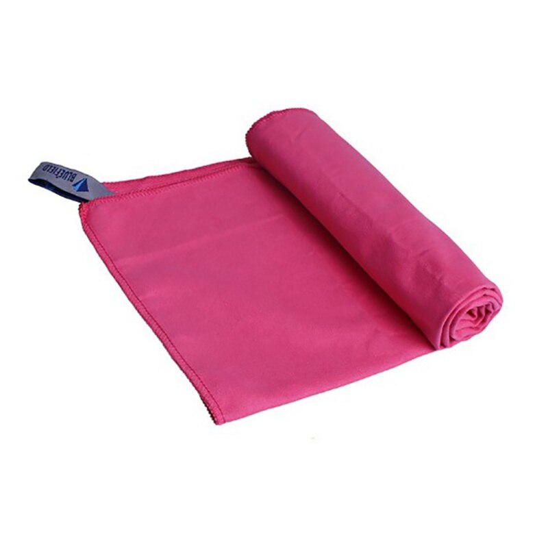 Quick Dry Swimming Towel Beach Towel Camping Towel Travel Gym Sports Bath Microfiber Towel: Pink