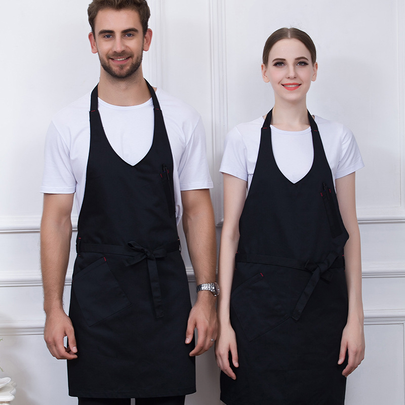 Canvas Cotton Aprons Canvas Pockets Baking Chefs Kitchen Cooking Apron фартук кухонный Chefs With Hat Household Merchandises