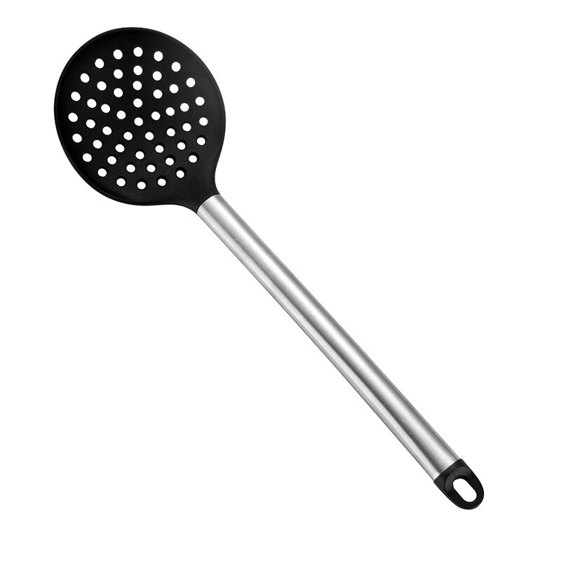 9 stk / sett silikon kjøkkenutstyr ikke-pinne kokekar redskap spatel øse pisker spade skje suppe kjøkkenutstyr sett: 03