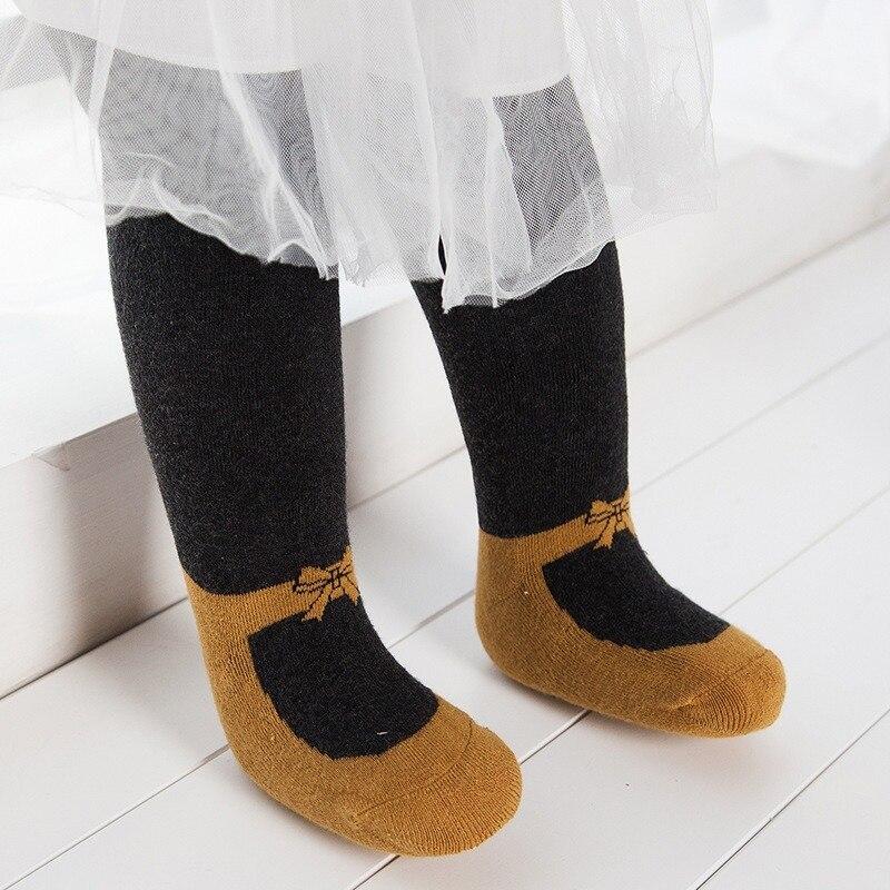 Children Winter Warm Baby Tights Toddler Cute Bow Pantyhose Autumn Infant Stockings Kids Girl Princess Ballet Tights