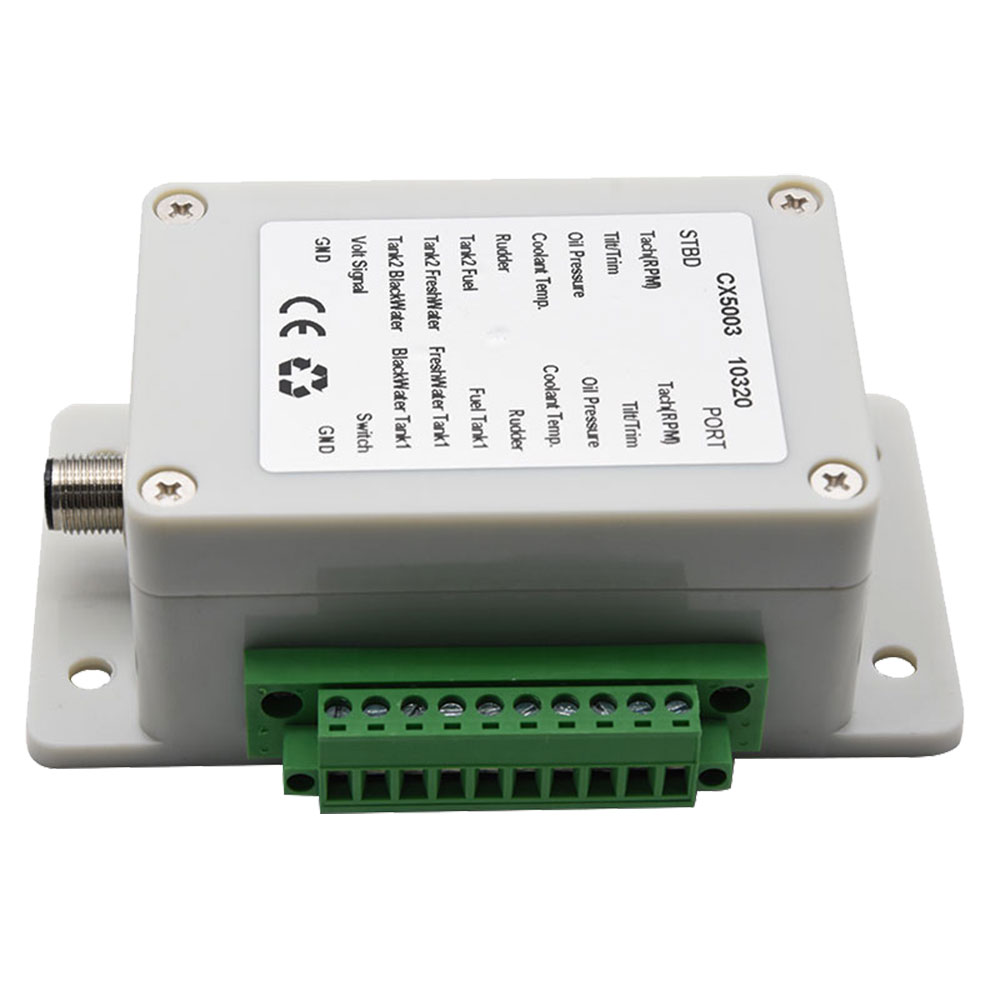 CX5003 convertisseur Double canal NMEA2000/convertisseur N2K 0-190 ohm jusqu'à 18 capteurs avec câble Double tête en 0.5/3/4 mètre