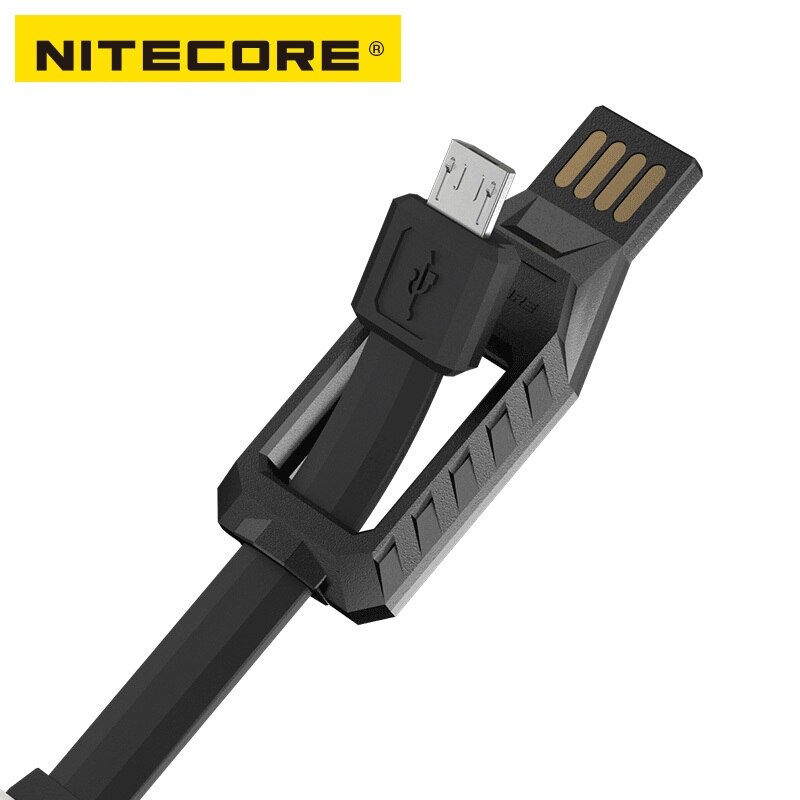 NITECORE-cargador USB portátil LC10 para exteriores, magnético, para cilíndrico, batería de ion de litio recargable, 1A MAX DC 5V, con sensor de luz