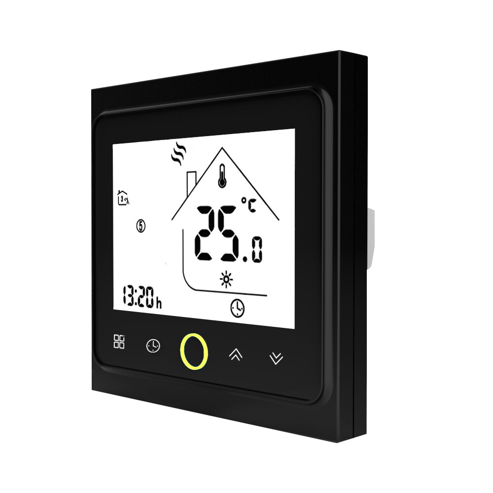 Termostat modbus kommunikation 16a elvärme termostat lcd touch ntc sensor programmerbar rumstemperaturregulator