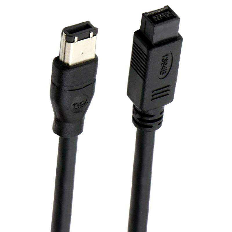 6/9 ieee 1394 firewire 800 to firewire 400 firewire 6- pin connector to 9- pin connector data cable 1394- cable 1,8 m 3 m 4,5 m
