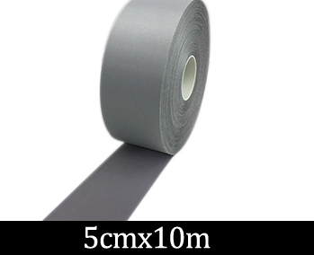 Hoge Zichtbaarheid Grade Naaien Reflecterende Stof Rand Trim Tape Voor Kleding Cap Zak Voor Veiligheid: 5cmx10m