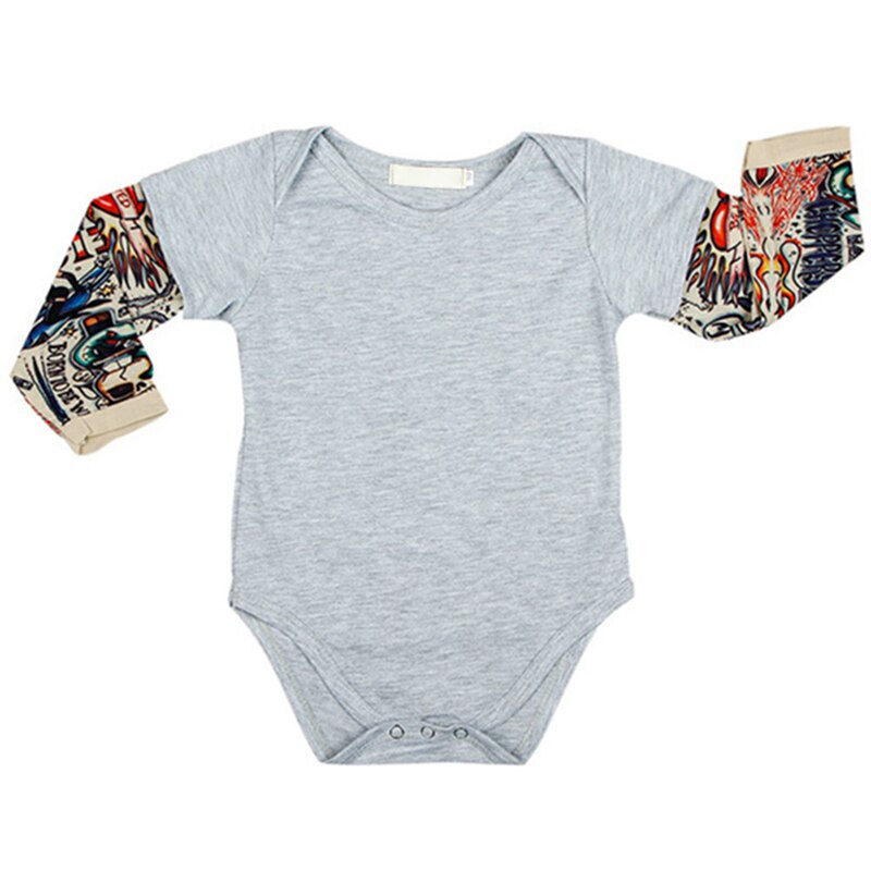 Pelele de algodón de manga larga para bebés, niñas y niños, mono con estampado de flores y brazos dominantes, ropa de una pieza, novedad de