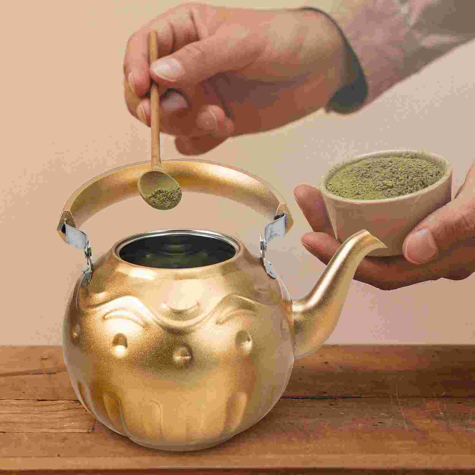 Home Tea Kettle Simple Boiling Teapot Heat Resistant Water Boiling Kettle with Strainer