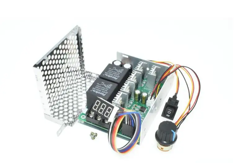 Digitale Display 0 ~ 100% verstelbare DC 10-50 V 40A DC Motor Speed Controller PWM 12 V 24 V 48 V 2000 W MAX 60A Omkeerbaar