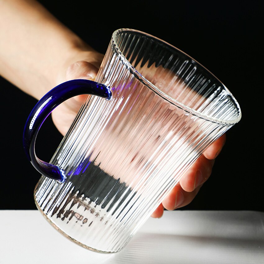 1Pc Vertical café verre tasse résistant à la chaleur café lait tasse multi-usages Transparent bière jus tasses thé verre tasse Drinkware
