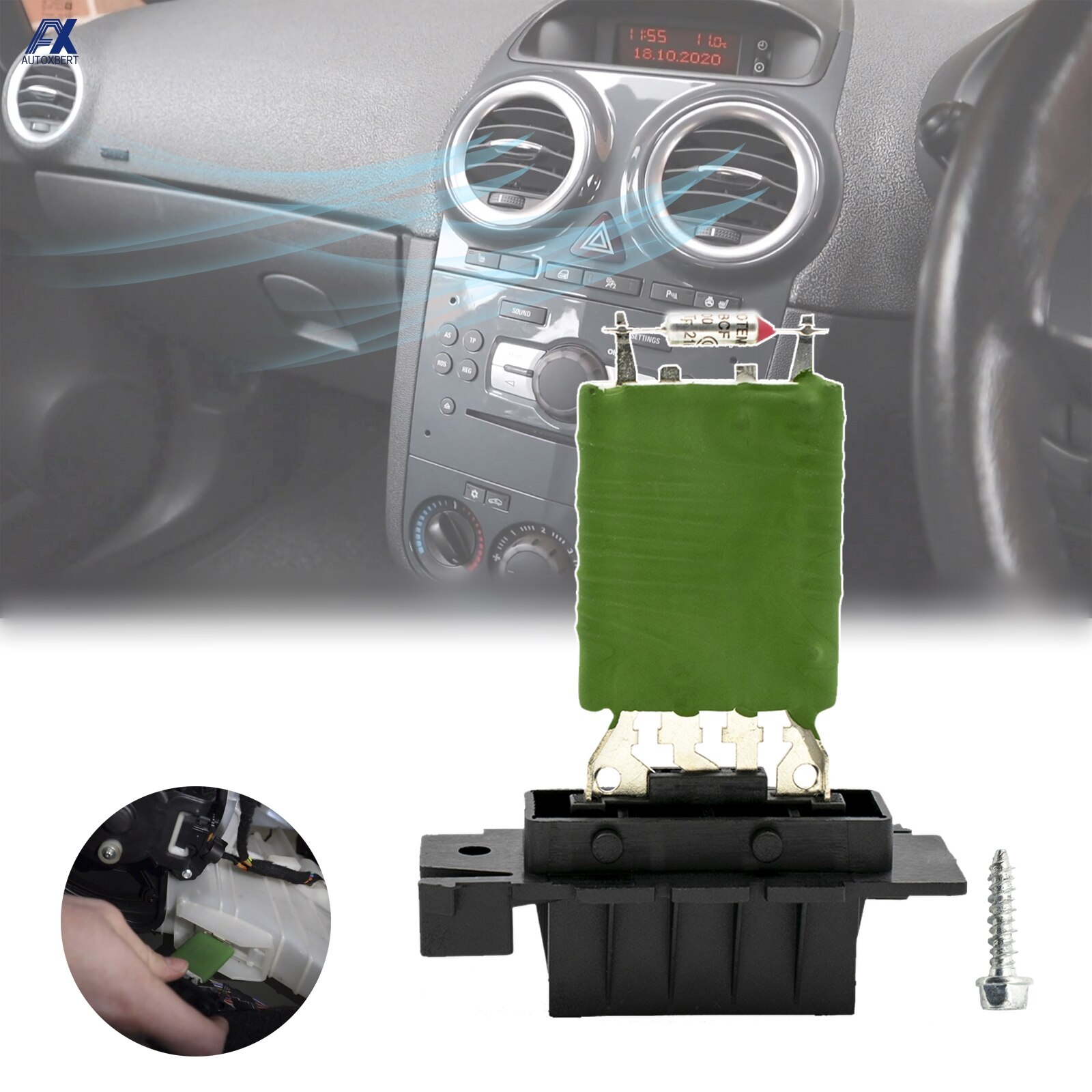 Car Resistor HVAC Heater Blower Fan Air Conditioning For Vauxhall Opel Corsa D MK3 Fiat 13248240 Premium Car Accessories