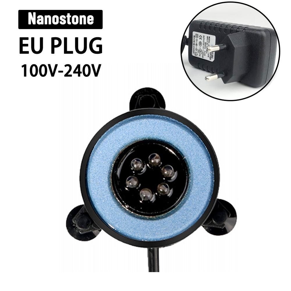 Onderwater Rgb Aquarium Air Curtain Bubble Licht 6 Kleur Veranderende Led Dompelpompen Aquarium Versieren Licht Eu/Ons/uk Plug: Nanostone EU