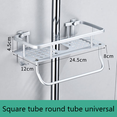 Wall Household Item Bathroom Shower Holder Rack Organizer Bathroom Shelf Shampoo Tray Stand No Drilling Floating Shelf for Shelf: Blue
