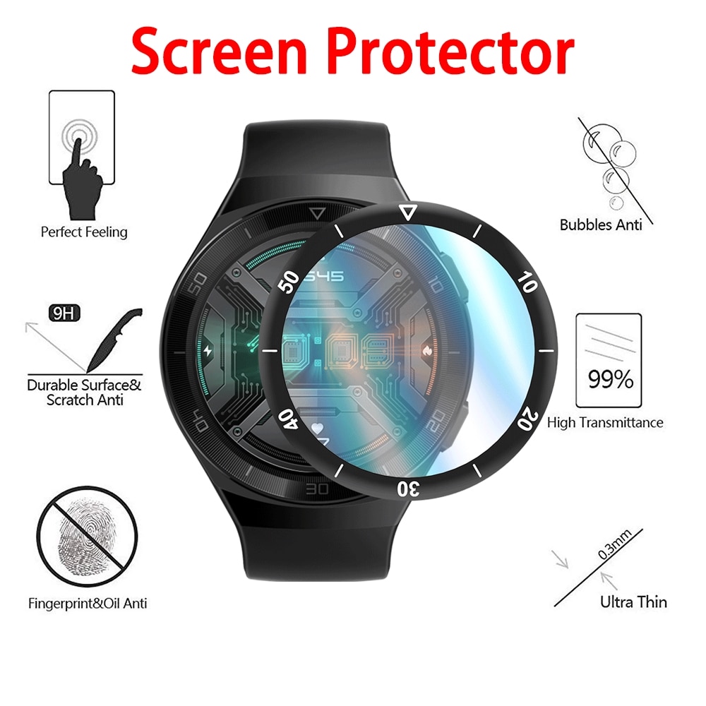GT2E Zachte Beschermende Film Voor Huawei Horloge Gt 2e Hd Tpu Screen Protector Film Voor Huawei Horloge Gt 2E 2e 46Mm Smart Horloge Film
