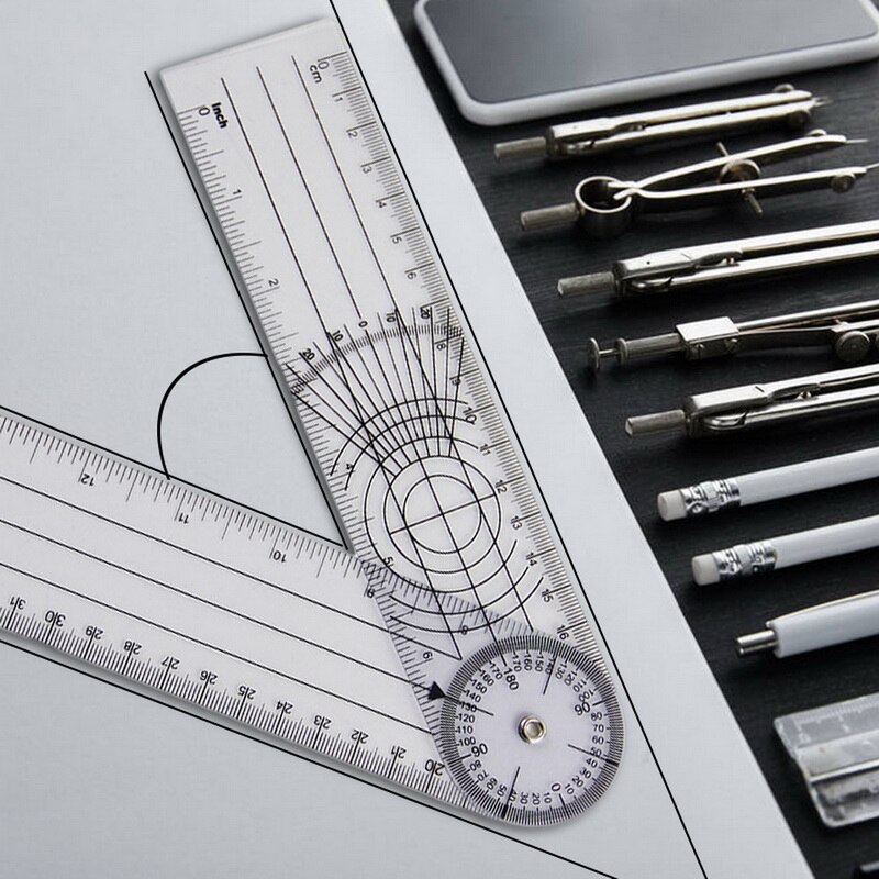 Spinal Ruler 360 Degree Measuring Tool Spinals Goniometer Protractors Multi-Ruler Goniometer Angle
