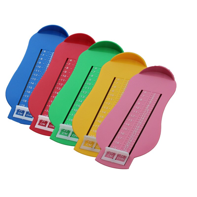 3 Colors Baby Foot Ruler Kids Foot Length Measuring device child shoes calculator for chikdren Infant Shoes Fittings Gauge Tools: Yellow