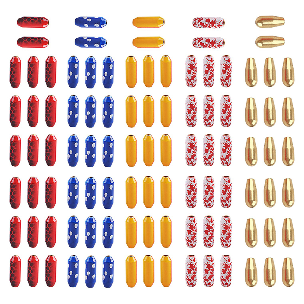 20 sztuk mosiężny błystka wędkarska przynęta wędkarska Sinker Spinner przynęta ciężarki Slip Bullet Sinker Inline błystki akcesoria