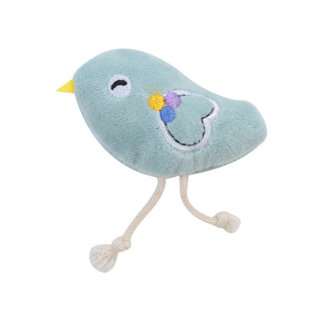 Cat Toy Mini Cat Grinding Catnip Toys Funny Interactive Plush Cat Teeth Toys Pet Kitten Chewing Toy Claws Thumb Bite Pet Supply: 1Bird
