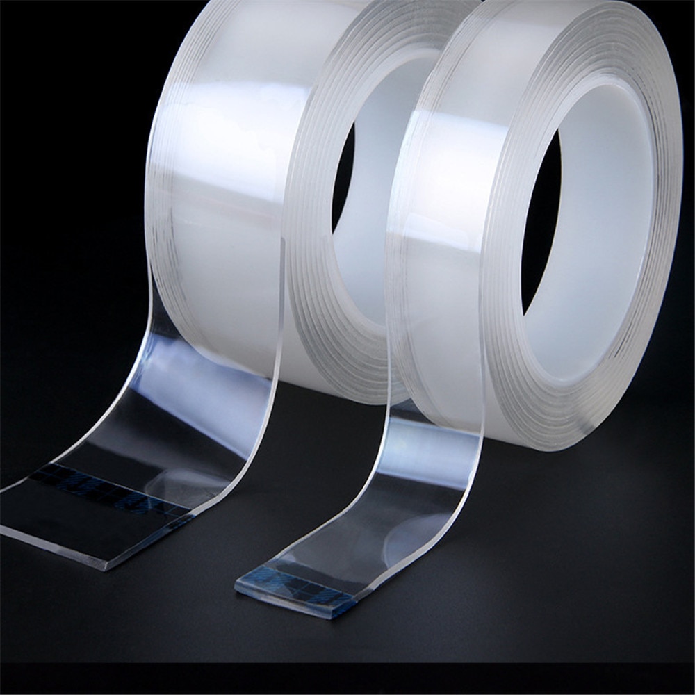 Cinta adhesiva impermeable 6850 transparente de doble cara, Nano, reutilizable, para el hogar, porcelana, madera, metal, plástico, súper pegamento